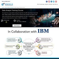 Best Data Analyst Certification Training Course