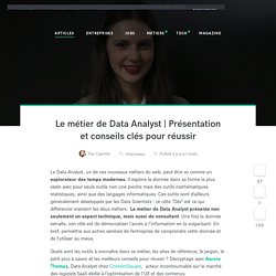 Le métier de Data Analyst