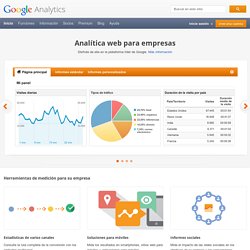Sitio web oficial de Google Analytics: Analítica web e informes – Google Analytics