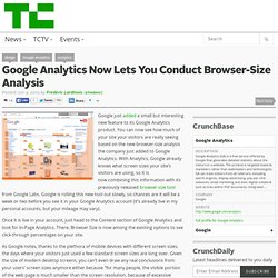 Google Analytics Now Lets You Conduct Browser-Size Analysis
