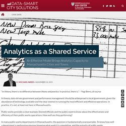 Analytics as a Shared Service