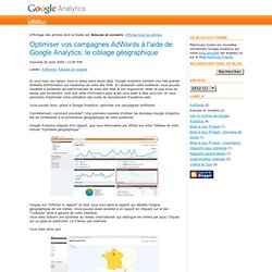 Google Analytics - Astuces et conseils