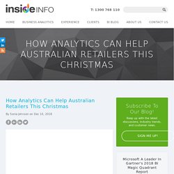How Analytics Can Help Australian Retailers This Christmas