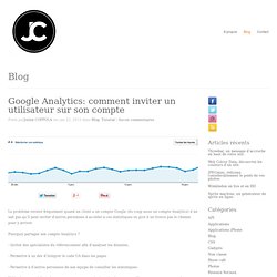 Google Analytics: comment inviter un utilisateur sur son compte I Julien Coppola