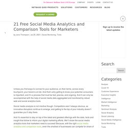 21 Free Social Media Analytics and Comparison Tools for Marketers - NetBase Quid