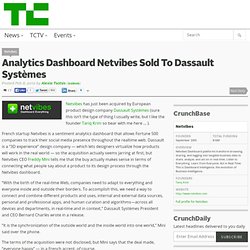 Analytics Dashboard Netvibes Sold To Dassault Systèmes