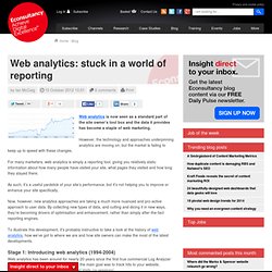 Web analytics: stuck in a world of reporting