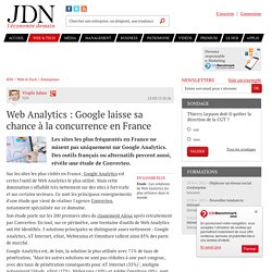 Web Analytics : Google laisse sa chance à la concurrence en France