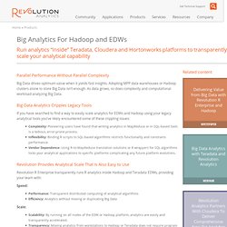 Using Revolution R Enterprise With Apache Hadoop for 'Big Analytics'