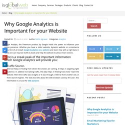 Why Google Analytics is Important for your Website - IS Global Web