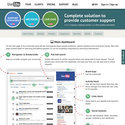 customer support solution, feedback service.