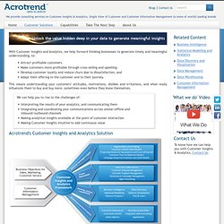 Acrotrend - Customer Insights & Analytics