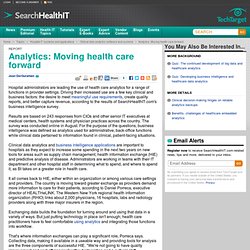 Analytics: Moving health care forward