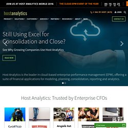 Performance Management – Host Analytics’ online budgeting and forecasting solution to drive fact-based decisions | Performance Management with Host Analytics’ Business Planning Software | Host Analytics