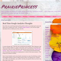 prairieprincess: Real Time Google Analytics Thoughts