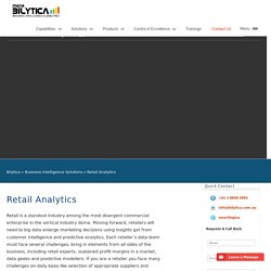 Retail Analytics BI Solution by Bilytica