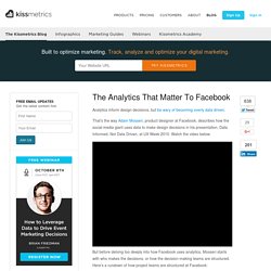 The Analytics That Matter To Facebook