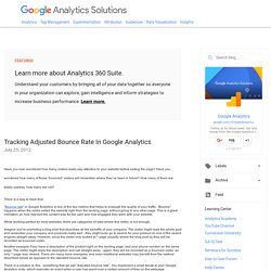 Tracking Adjusted Bounce Rate In Google Analytics