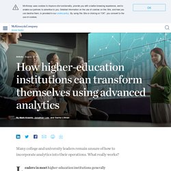 Analytics in education: How colleges and universities can transform outcomes