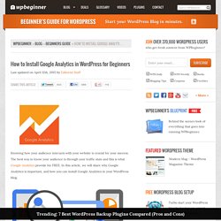 How to Install Google Analytics in WordPress