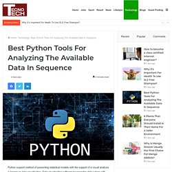 How To Analyze Data Sequence Using Python Tools?