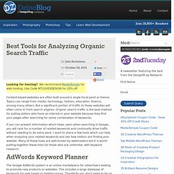 Best Tools for Analyzing Organic Search Traffic