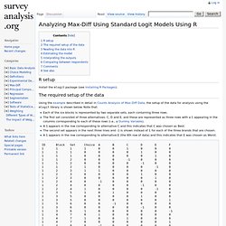 Analyzing Max-Diff Using Standard Logit Models Using R - Survey Analysis