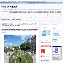 L’anamorphose du jardin éphémère du parvis de l’Hôtel de Ville de Paris