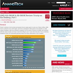 AMD A10-5800K & A8-5600K Review: Trinity on the Desktop, Part 1