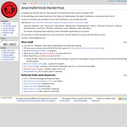Anarchafeminist Hackerhive