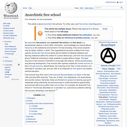 Anarchistic free school