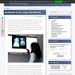 Anatomie d’une page WordPress