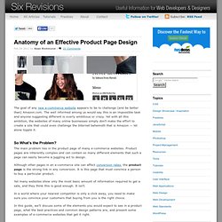 Anatomy of an Effective Product Page Design
