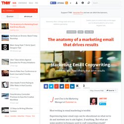 The Anatomy of a Marketing Email that Drives Results