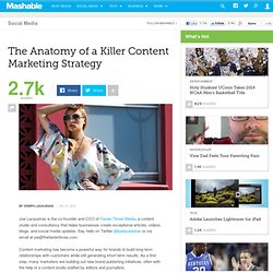 The Anatomy of a Killer Content Marketing Strategy