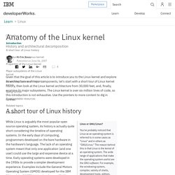 Anatomy of the Linux kernel