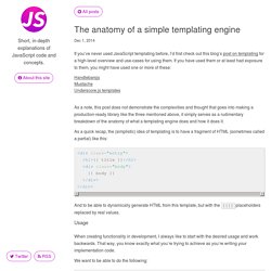 The anatomy of a simple templating engine