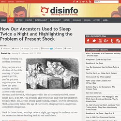 How Our Ancestors Used to Sleep Twice a Night
