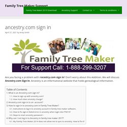 Ancestry Support