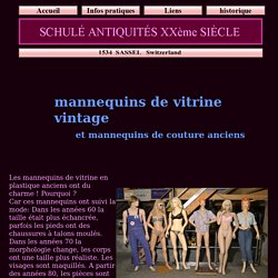 anciens mannequins de couture et mannequins de vitrine vintage des années 1960 à 1990