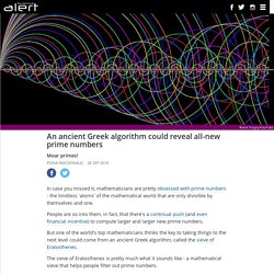 An ancient Greek algorithm could reveal all-new prime numbers