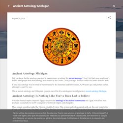 Ancient Astrology Michigan