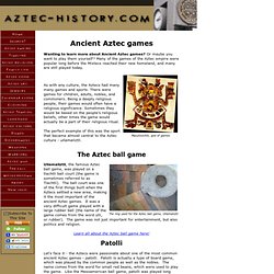 Ancient Aztec Games
