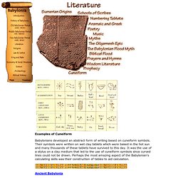 Ancient Babylonia - Literature
