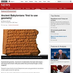 Ancient Babylonians 'first to use geometry'