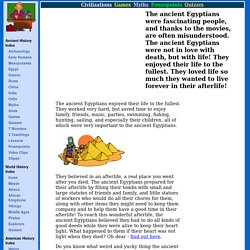 Daily Life in Ancient Egypt - Free Lesson Plans, Games, Activities, Presentations
