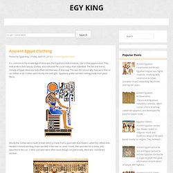 Ancient Egypt Clothing ~ EGY KING