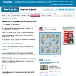 Ancient puzzle gets new lease of 'geomagical' life - physics-math - 24 January 2011