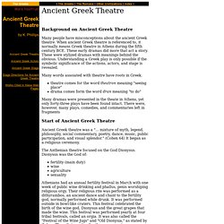 ANCIENT GREEK THEATRE