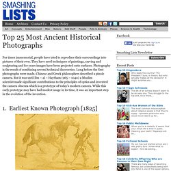 Top 25 Most Ancient Historical Photographs
